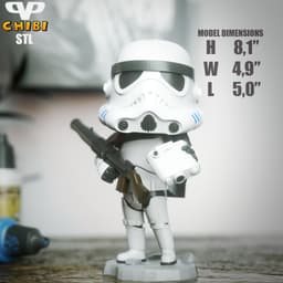 Sandtrooper Chibi STL for 3D Printing ChibiSTL 3DXM 3d model