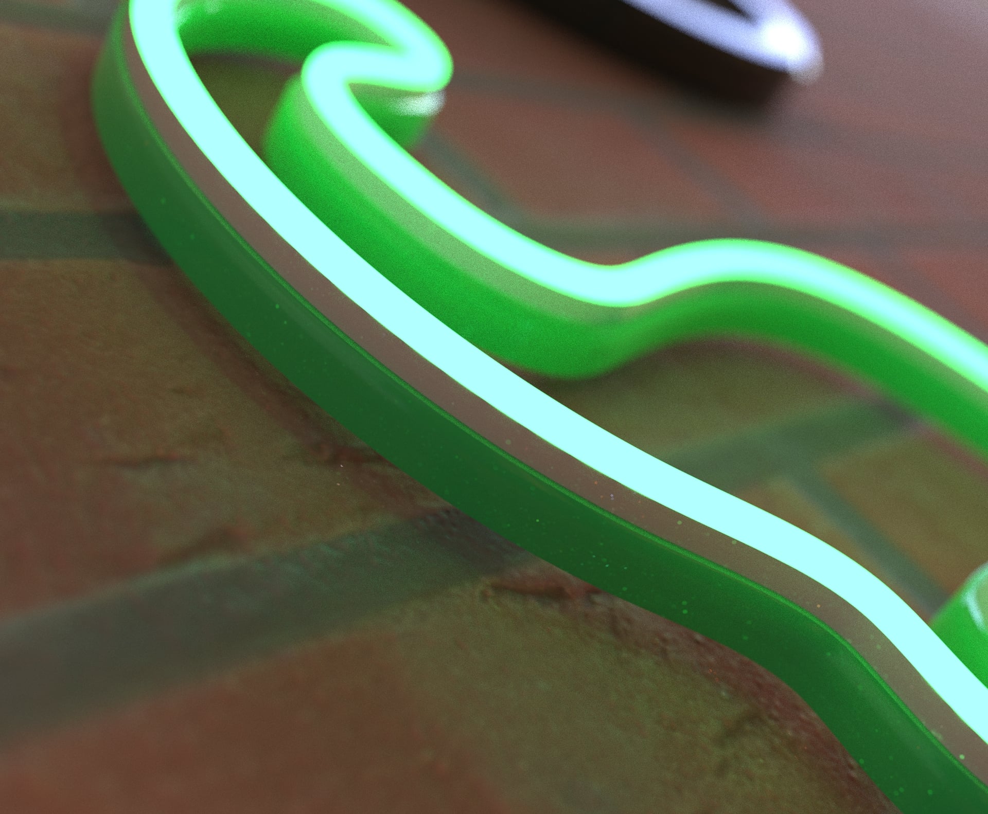 DINOSAURIO Cartel Neon LED 3d model