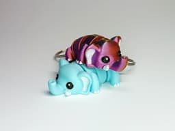 Cute Flexi Pets Elephant (Toy, Keychain & Magnet) 3d model