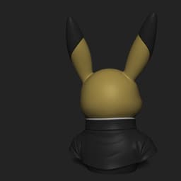 Pikachu School Uniform Bust – STL & 3MF Files 3d model