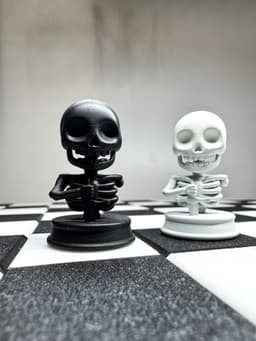 Skeleton Chess Set – Modular Board 3d model