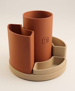 Modern Modular Desk Organizer System | The Arc 3d model