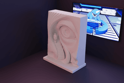 Escultura rosto abstrato.stl 3d model