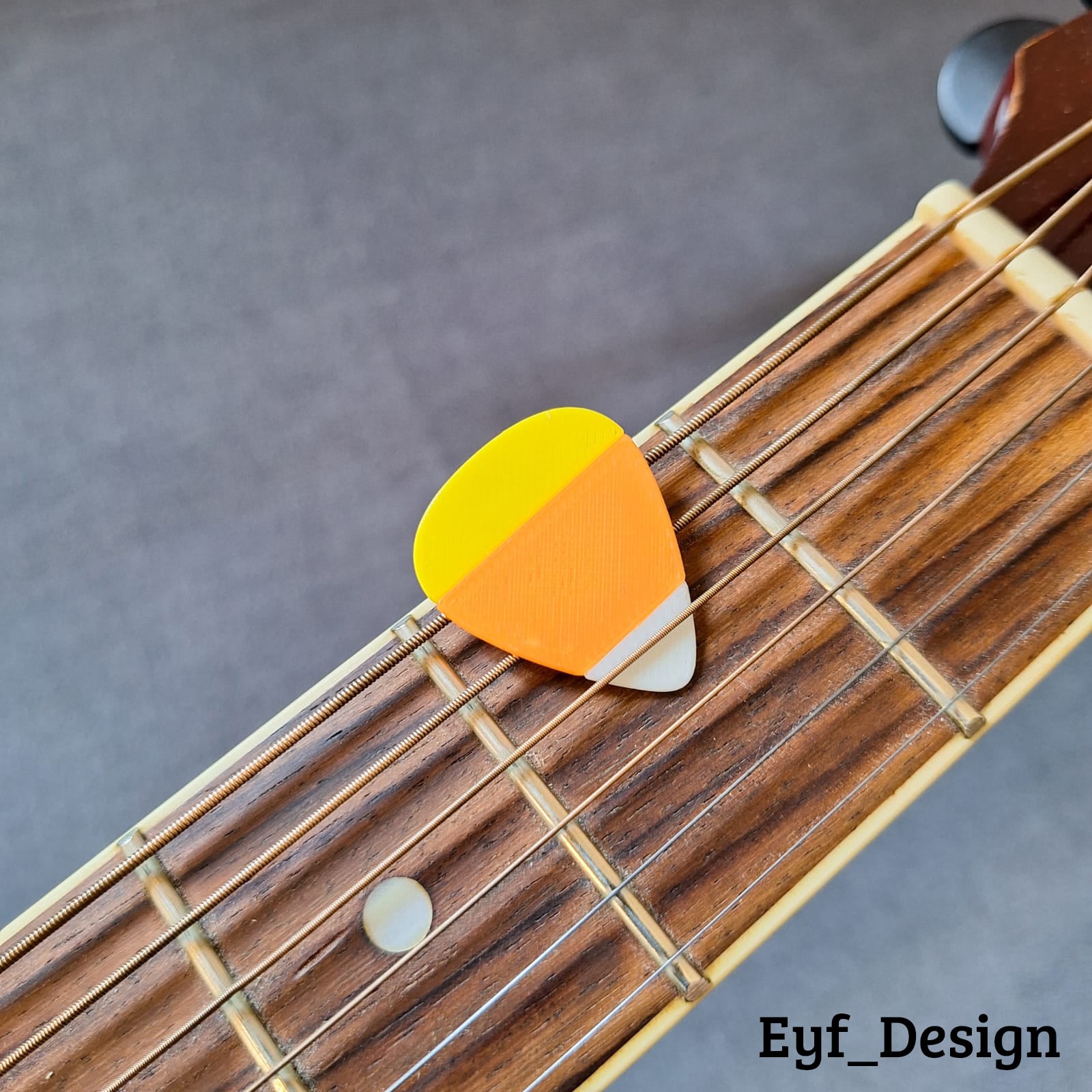 Fun Guitar Picks: Candy Corn 3d model