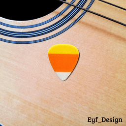 Fun Guitar Picks: Candy Corn 3d model