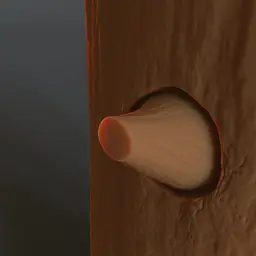 Tree trunk candle holder 3d model