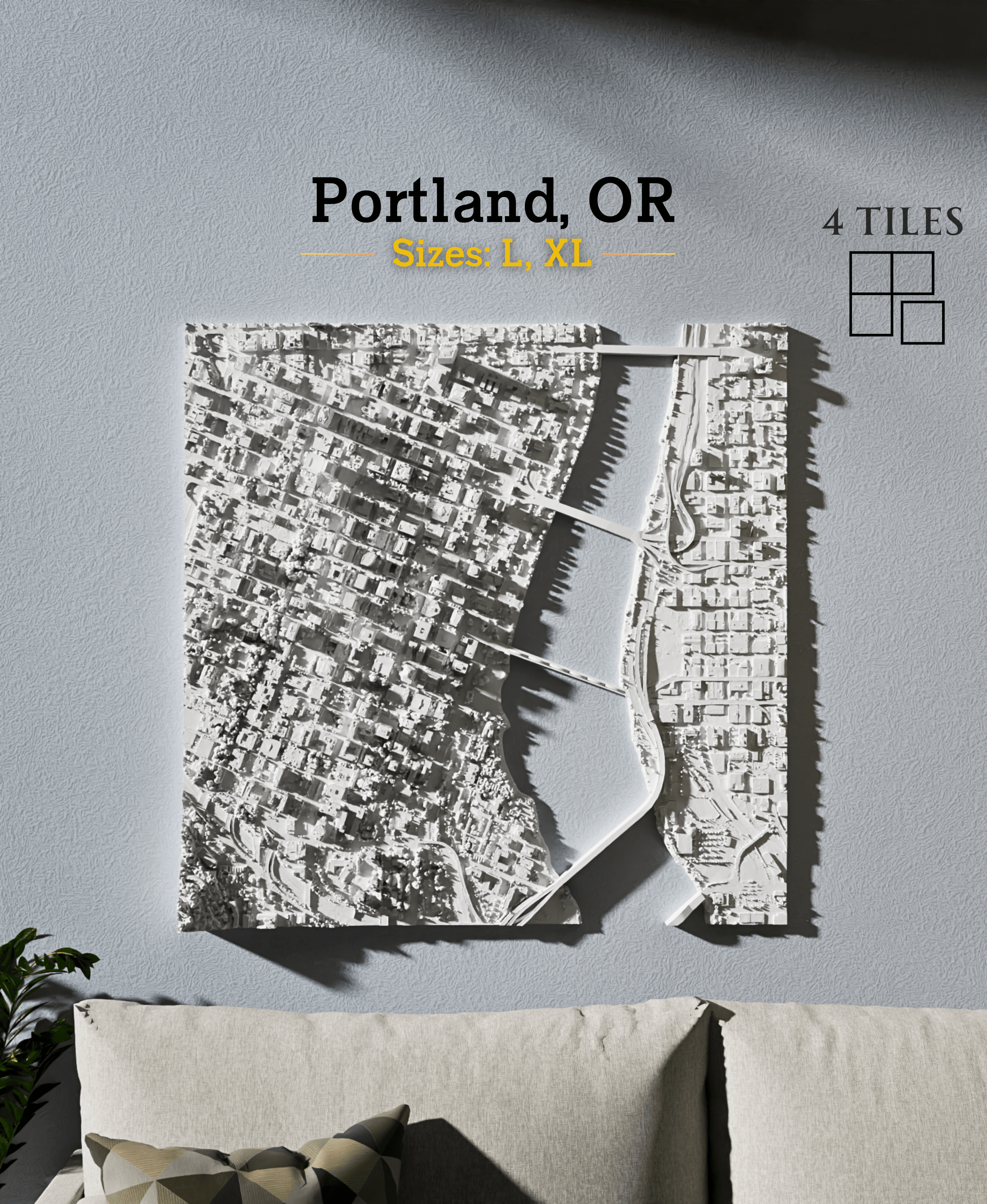 Portland, OR - L & XL 3d model