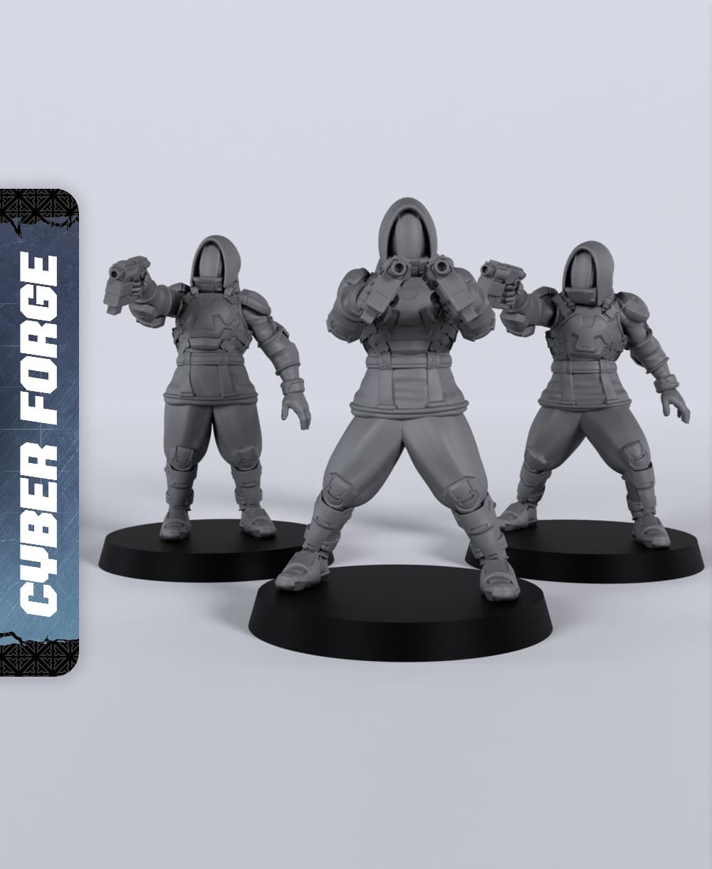 Valen's Ghosts - With Free Cyberpunk - Sci-Fi Gift Ideas for RPG and Wargamers 3d model