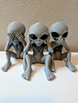 No Evil – Alien Collection (See No Evil, Hear No Evil, Speak No Evil) 3d model