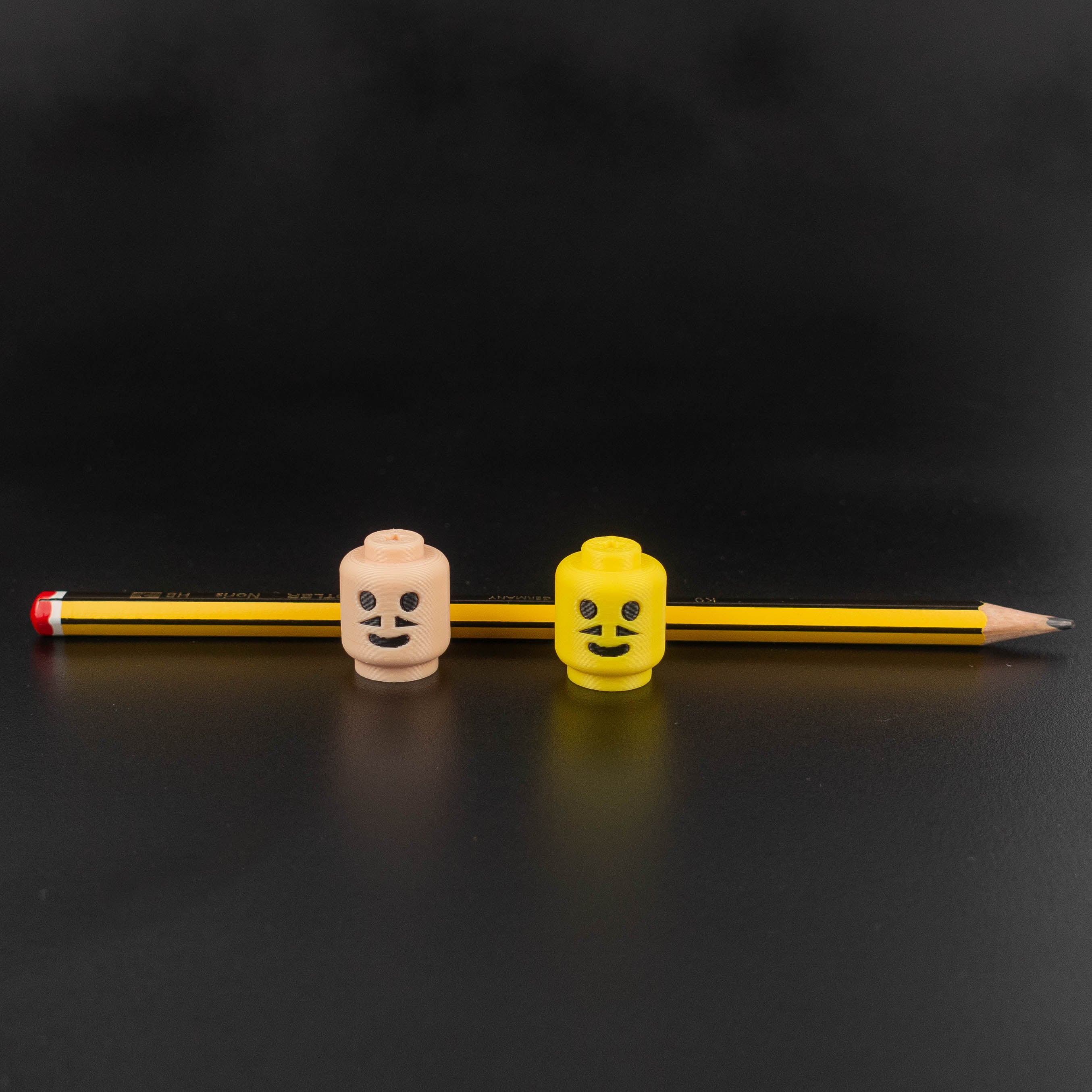 Lego Pencil Topper (mustache) 3d model