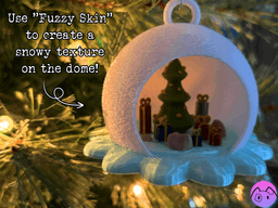 Snow Dome Ornament 3d model
