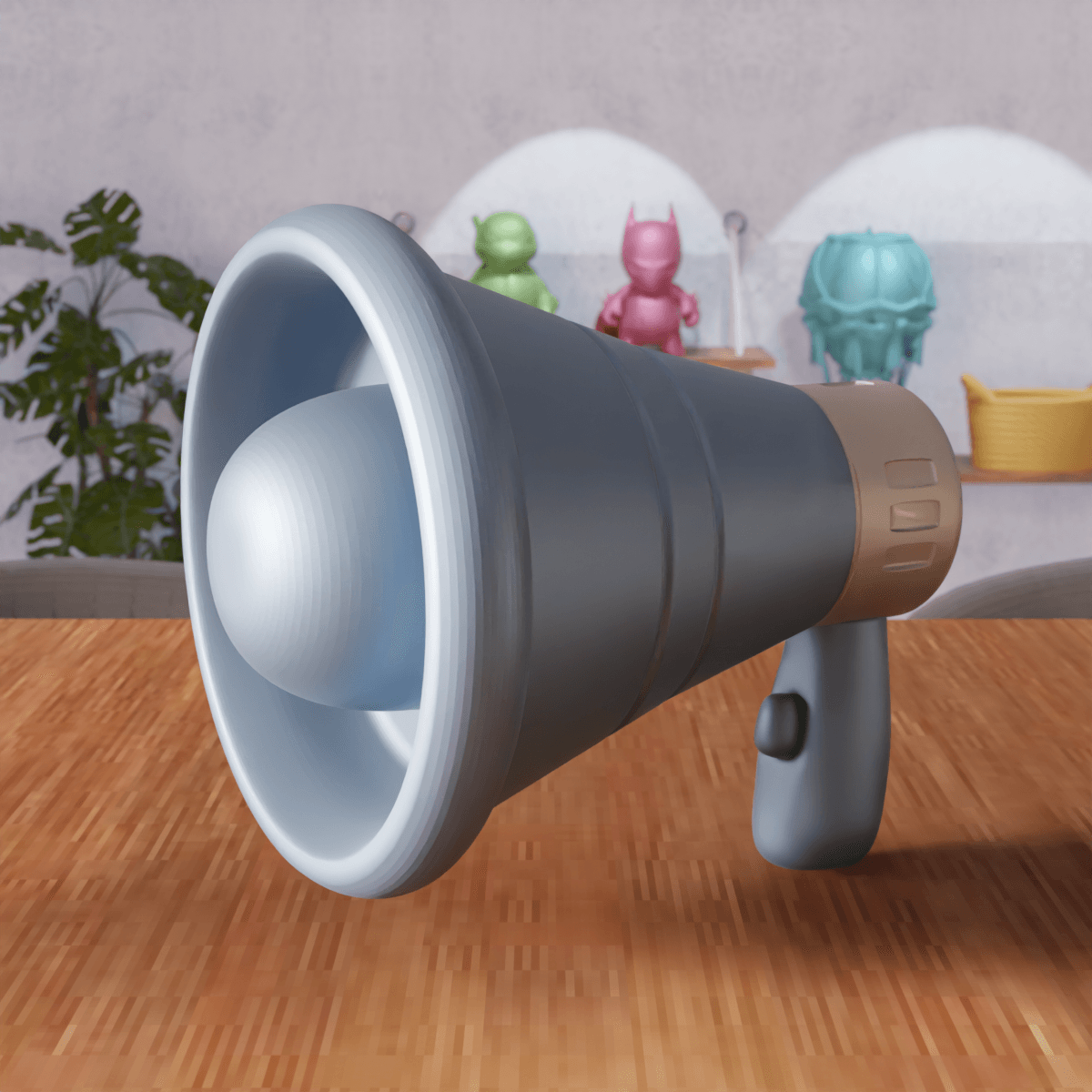 Tactical Megaphone - High Fidelity Desktop Accessory 3d model
