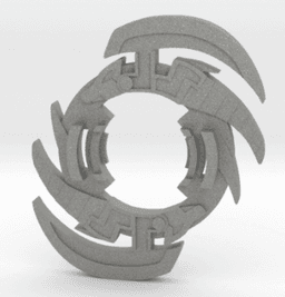 BEYBLADE SICKLE WEASEL | COMPLETE | ANIME SERIES 3d model