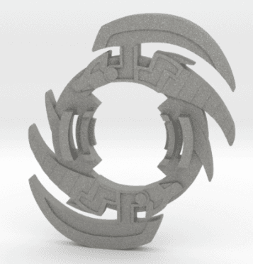 BEYBLADE SICKLE WEASEL | COMPLETE | ANIME SERIES 3d model