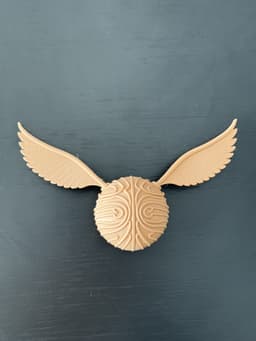 Flying Golden Ball with Wings 3d model