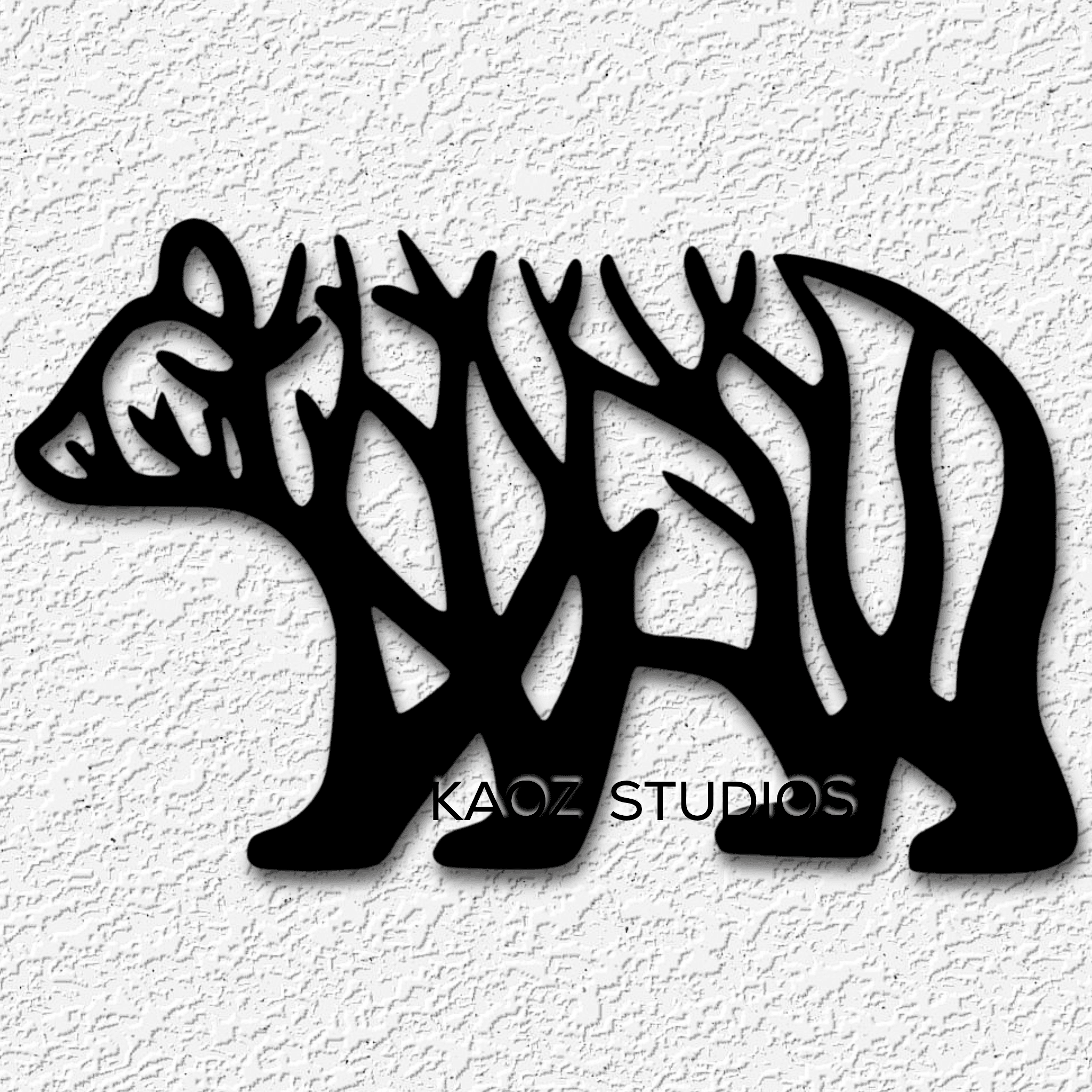 bear wall art tree of life wall decor nature decoration 3d model