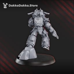 White Megalodon Clan Storm Warrior with Jetpack 3d model