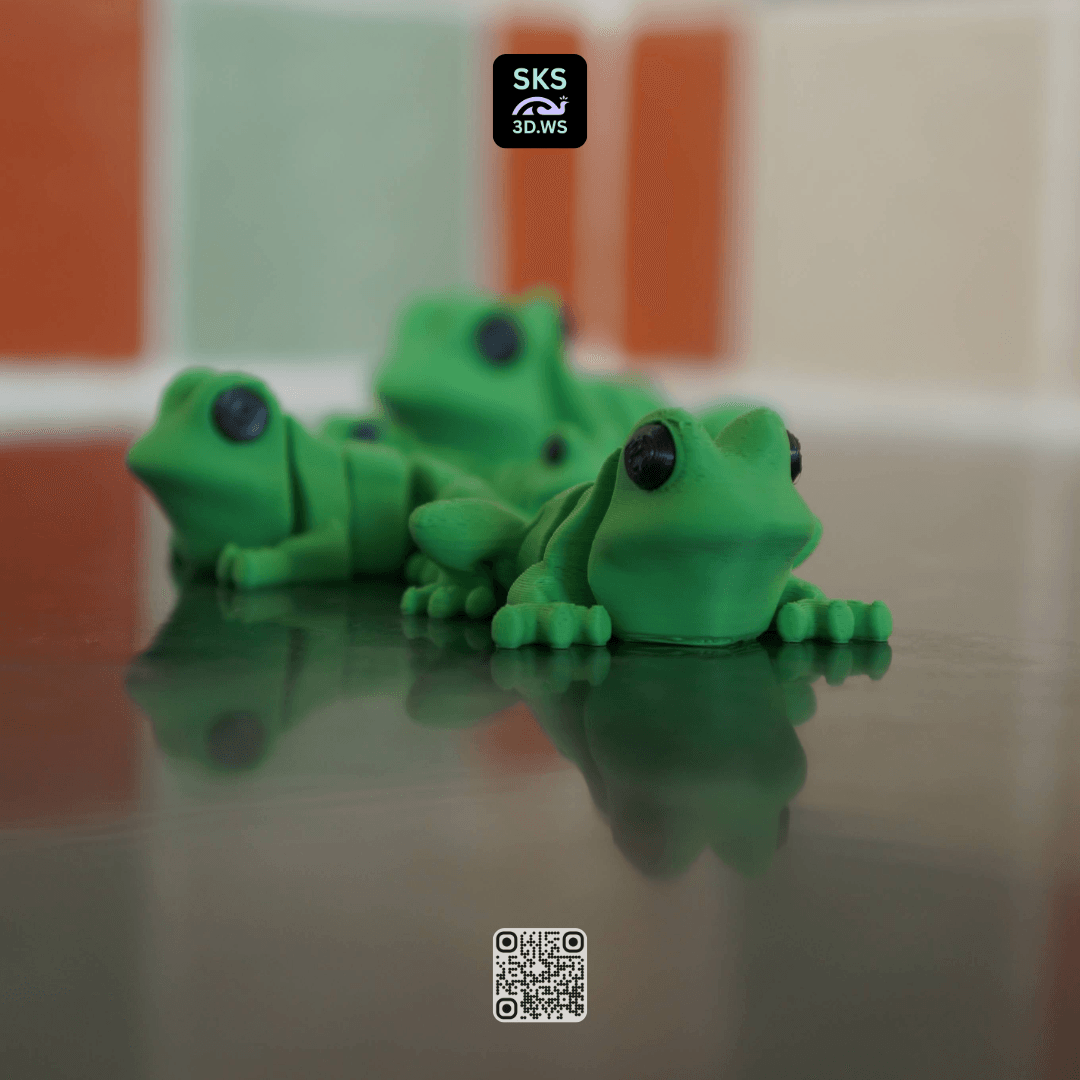 Articulating Frog with Engineered Joint 3d model