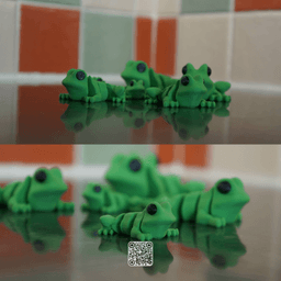 Articulating Frog with Engineered Joint 3d model
