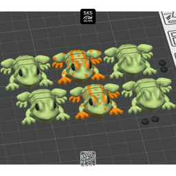 Articulating Frog with Engineered Joint 3d model