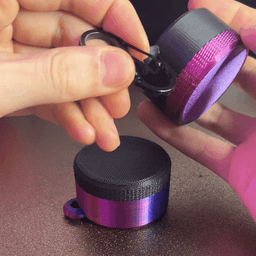 Threaded Container (Knurled Cap) 3d model