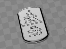mr icd mulitary id 3d model