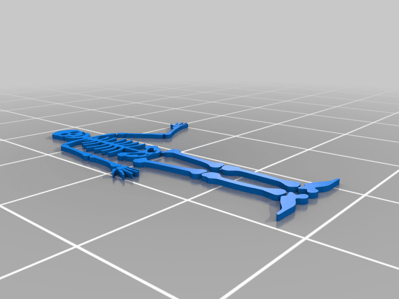skeleton (flat) 3d model