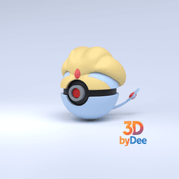 Uxie Poke Ball 3d model