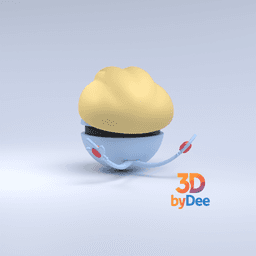 Uxie Poke Ball 3d model