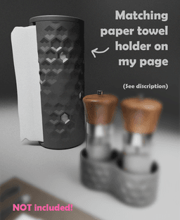 Salt & Pepper Mill Holder 3d model