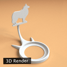 Anima Collie 3d model