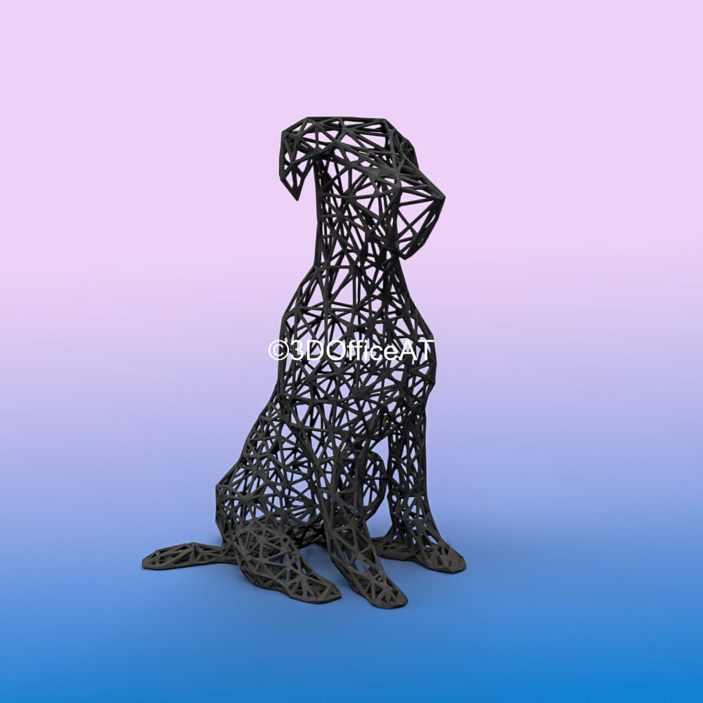 Pitbull WireArt 3d model