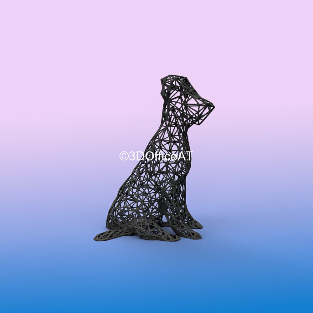 Pitbull WireArt 3d model