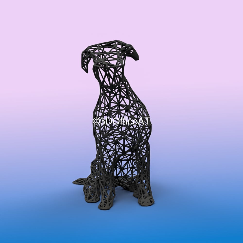 Pitbull WireArt 3d model