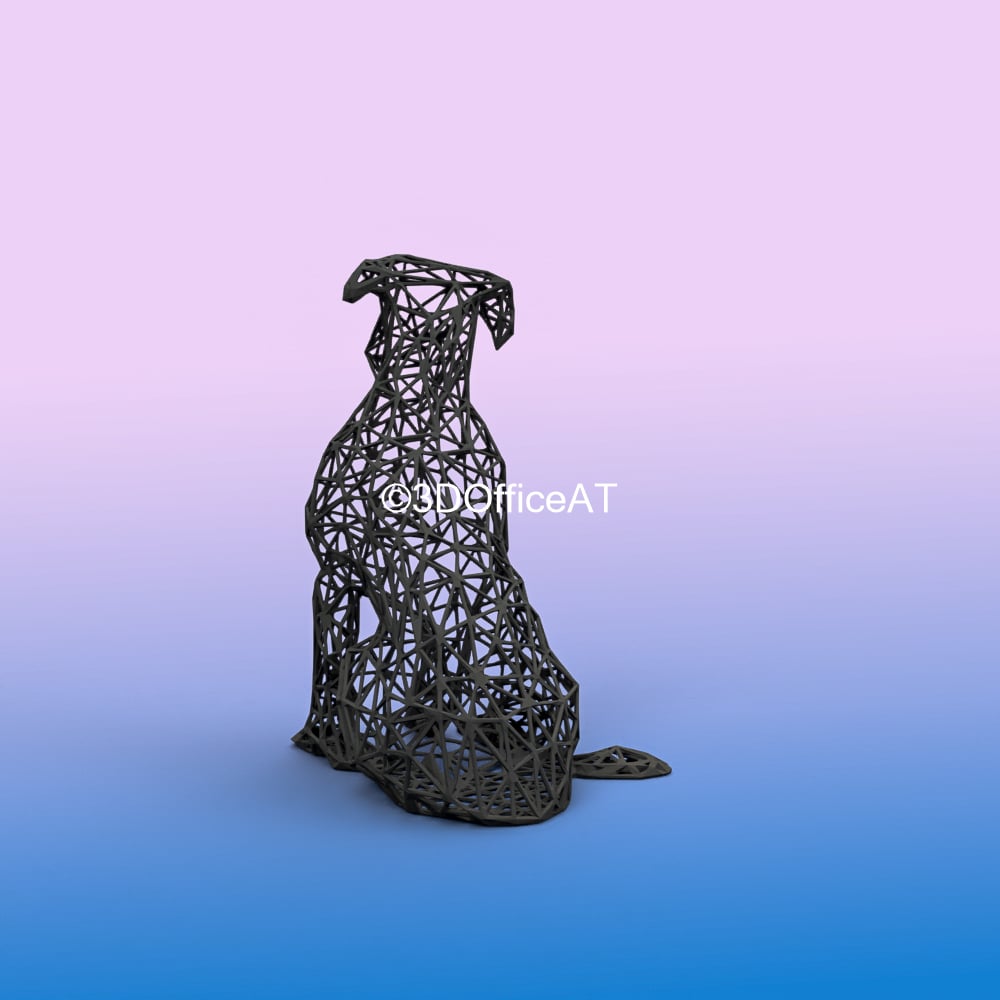 Pitbull WireArt 3d model