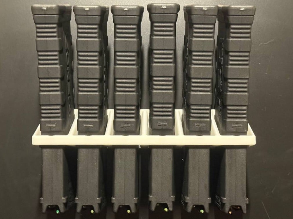 Modular AR-15 Magazine Rack V1 6 Slot 3d model