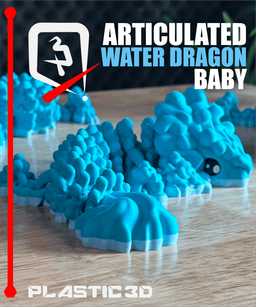 Baby Water Dragon — The Tidal Serpent 3d model
