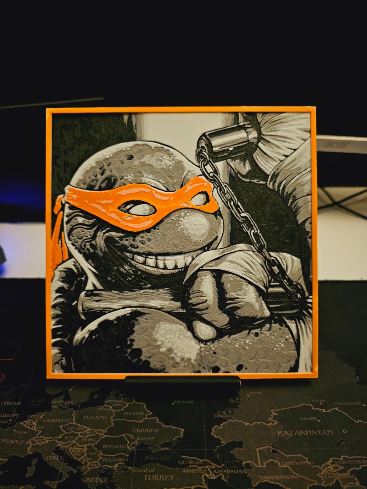 Teenage Mutant Ninja Turtles - HueForge Set 3d model