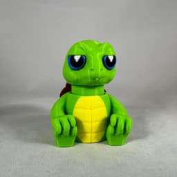 Cute Little Turtle Clicker / Fidget Turtle STL File - NO AMS - COMMERCIAL LICENSE 3d model