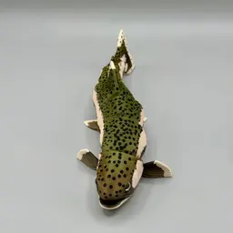 Trout Fish - Rainbow Trout — Fully Articulated Flexy Trout Fish Pre-Painted + Optional Glass Eyes 3d model