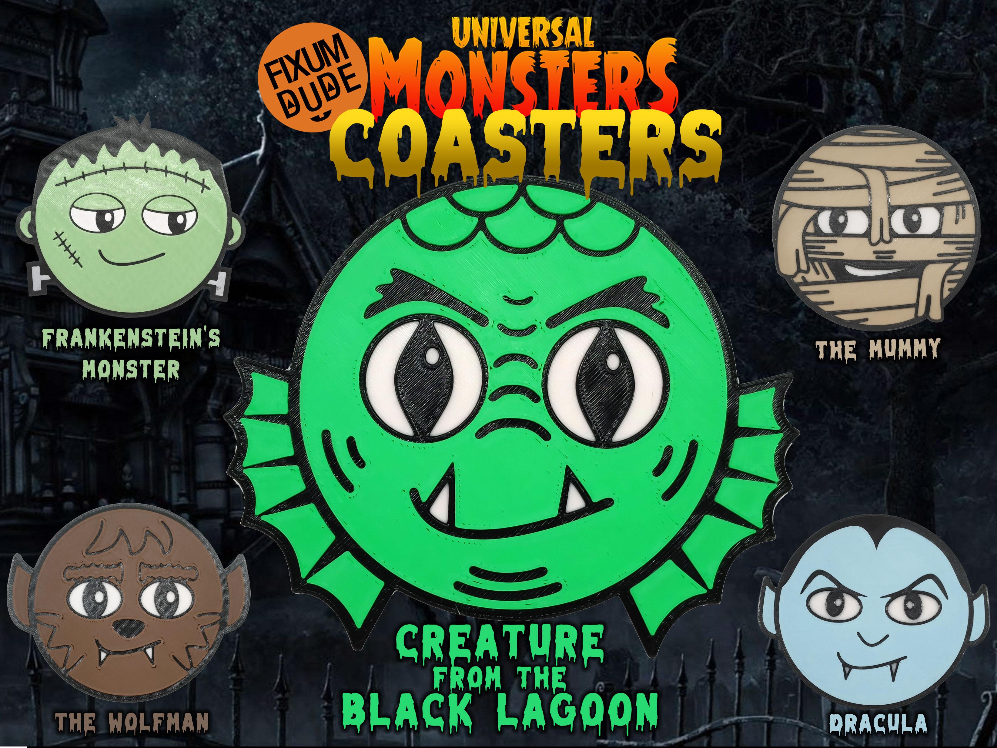 Universal Monster Coasters - Creature from the Black Lagoon 3d model