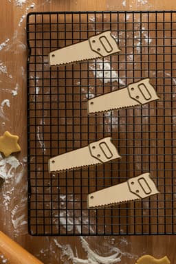 Handsaw Cookie Cutter, Biscuit Cutter 3d model
