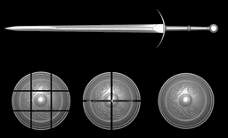 VARGRAM THE RAGING WOLF SWORD AND SHIELD life size cosplay pack - Elden Ring Fan Art 3d model