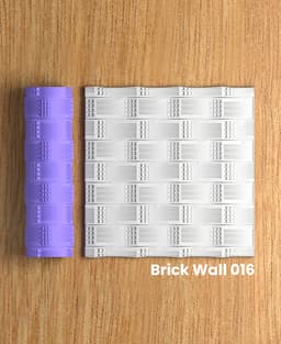 Collection Soda | Brick Wall 016 | Polymer Clay Seamless Texture Roller 3d model