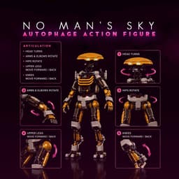 Autophage Action Figure + Bonus Gravitino Coil 3d model