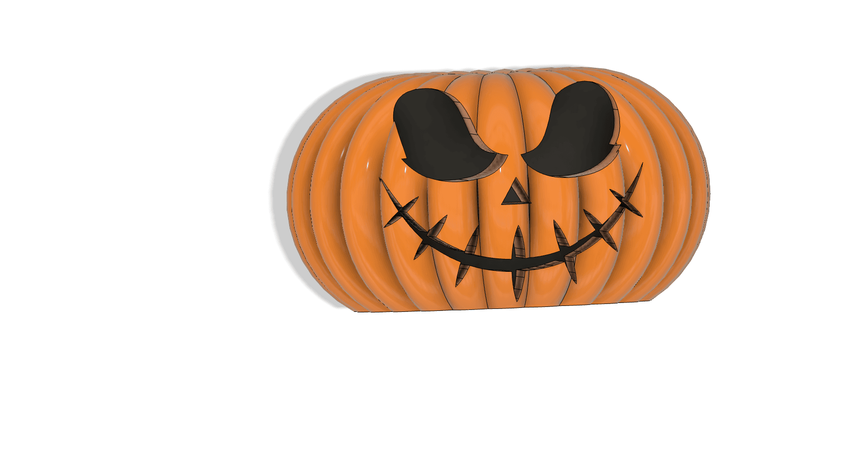 FRIGHTENING FRIENDS - Jack O Lantern #10, NIGHTMARE, BEFORE, CHRISTMAS, JACK SKELLINGTON, CAT FACE, 3d model