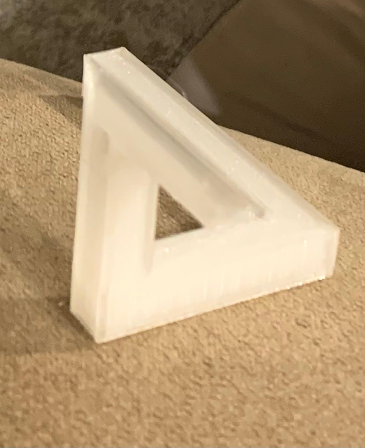 (no supports)Penrose triangle-impossible triangle-paradox illusion(v2) 3d model
