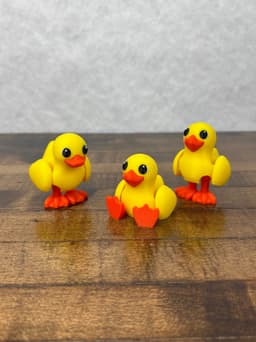 Sit or Stand Duck with Movable Wings 3d model