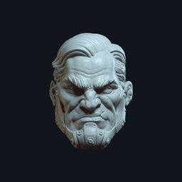 Dex v13 Action Figure Head 3d model