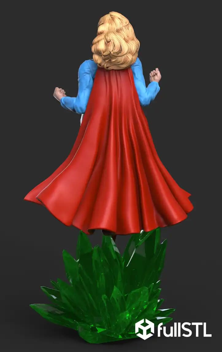 Supergirl Crystal STL 3D Print Model 3d model